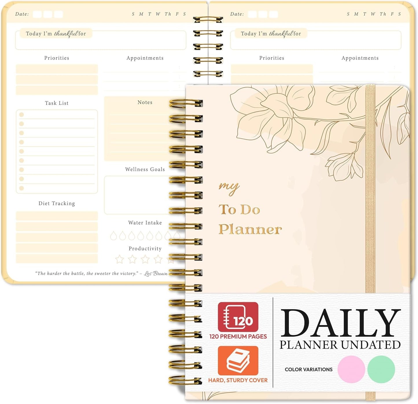 Routine Revive- To-Do List Notebook for Work/Undated Daily Planner and Schedule Organizer