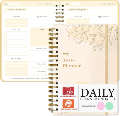 Routine Revive- To-Do List Notebook for Work/Undated Daily Planner and Schedule Organizer