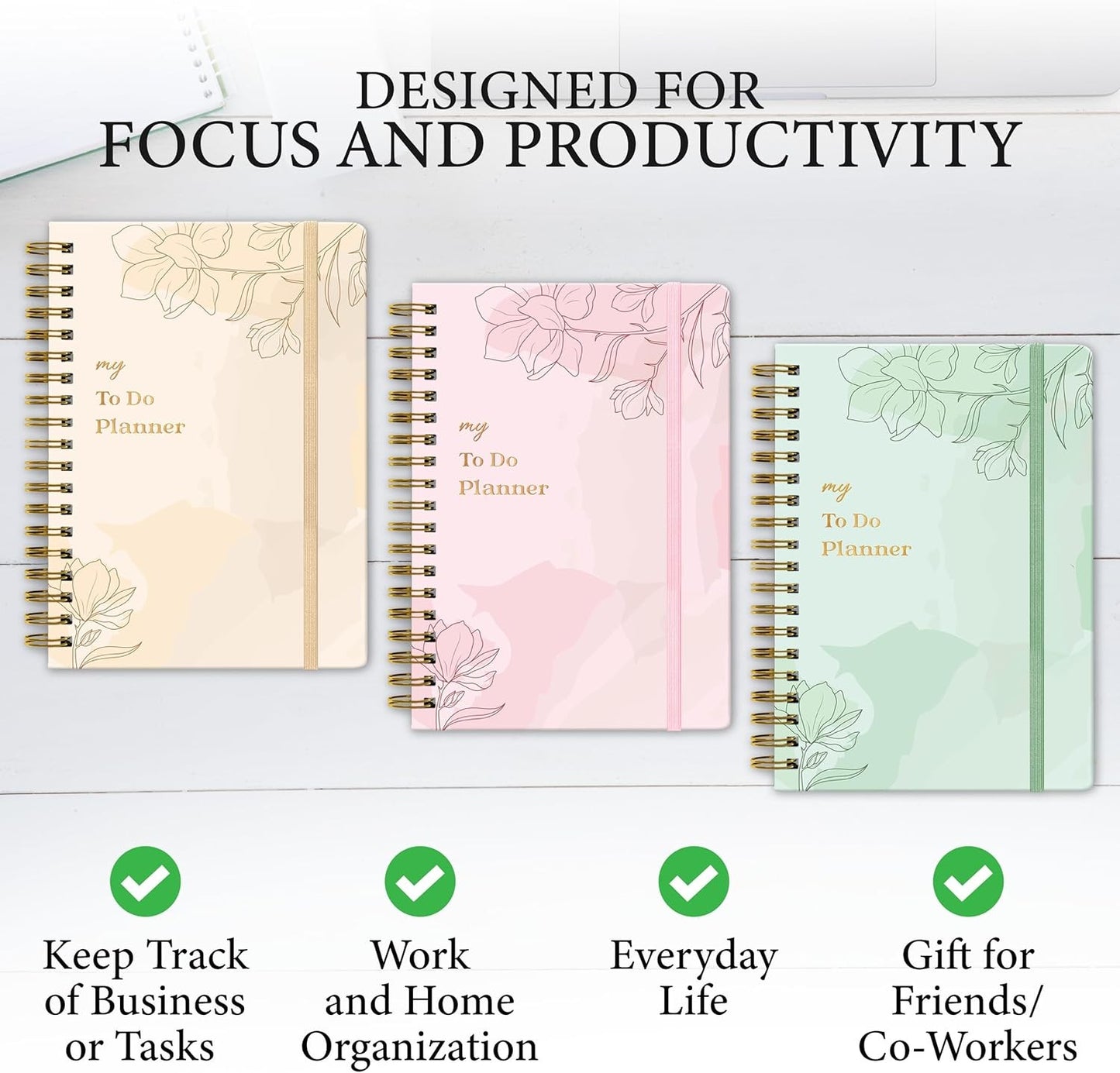 Routine Revive- To-Do List Notebook for Work/Undated Daily Planner and Schedule Organizer