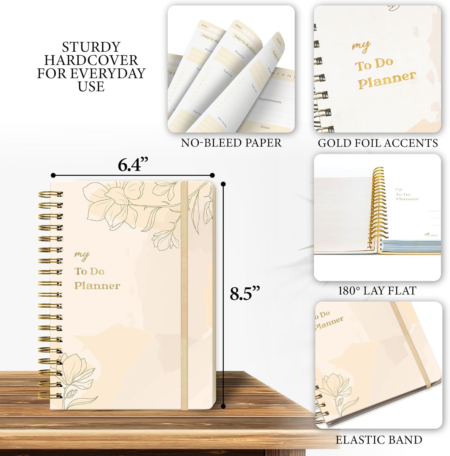 Routine Revive- To-Do List Notebook for Work/Undated Daily Planner and Schedule Organizer