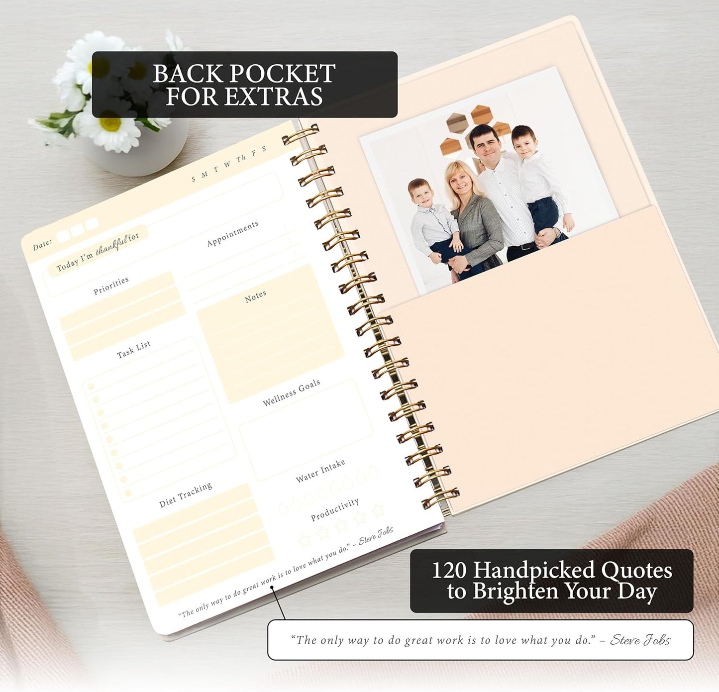 Routine Revive- To-Do List Notebook for Work/Undated Daily Planner and Schedule Organizer